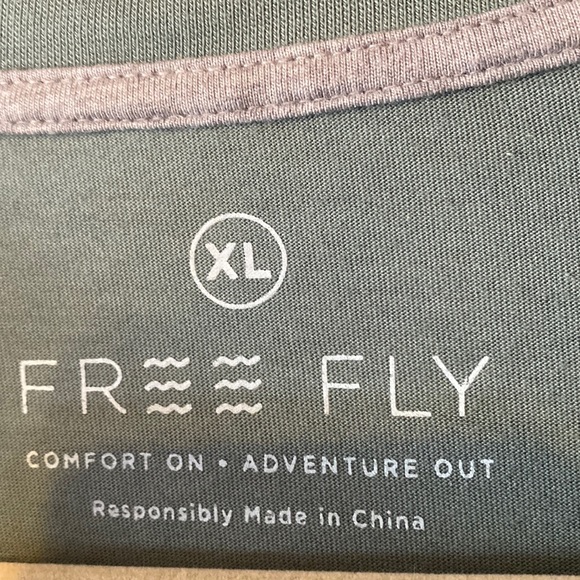 Free Fly bamboo blend Men's Heritage Short Sleeve Henley T-shirt - Picture 2 of 7